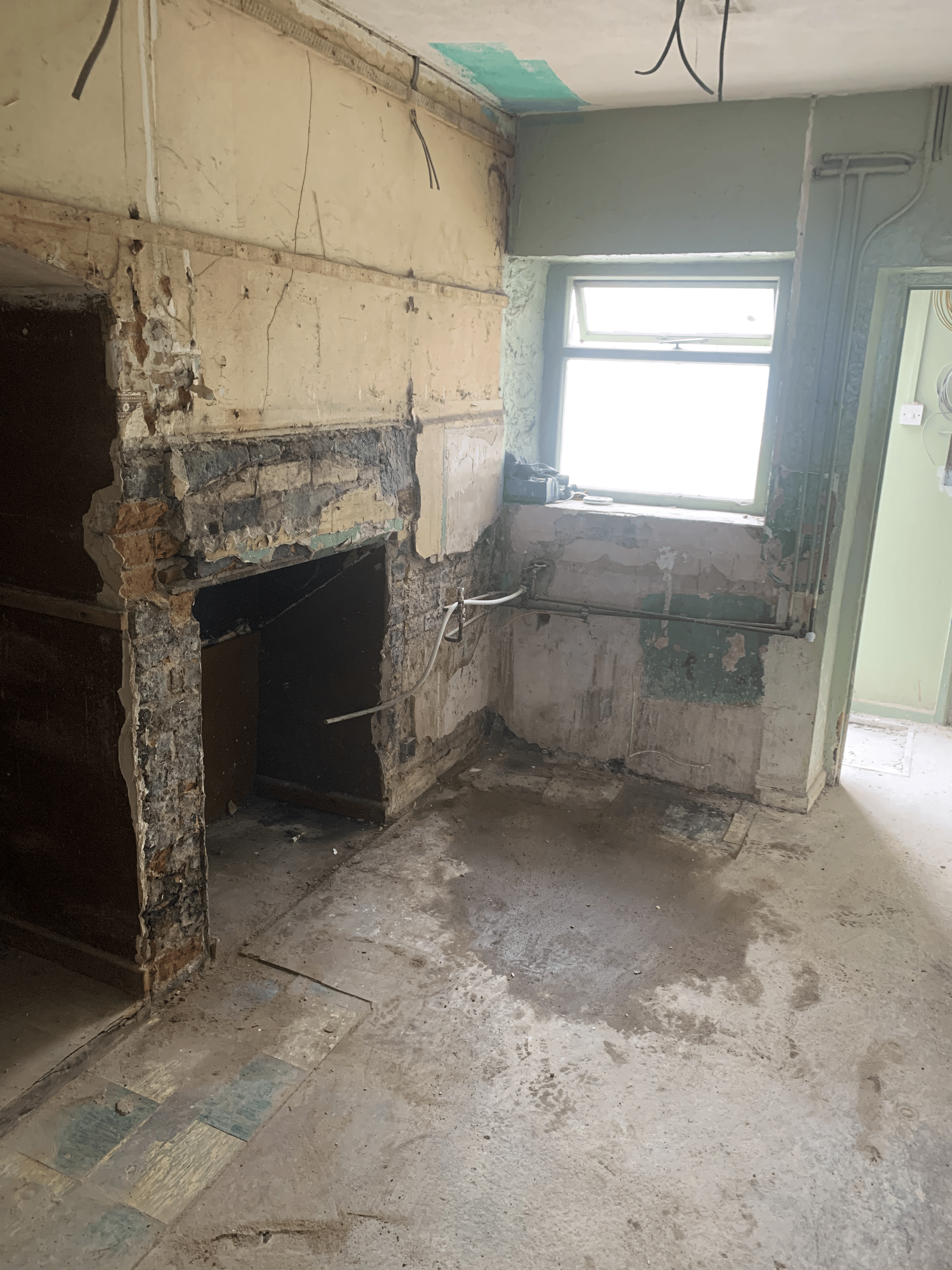 Kitchen during works